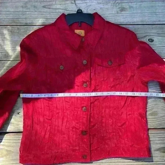 Ruby Rd. Women’s size 12 Red jacket with button closure, - Picture 4 of 9